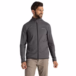 Craghoppers Mens Deft Nosilife Full Zip Hoodie - XXL, Black Pepper Marl