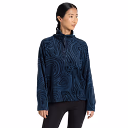 Craghoppers Womens/Ladies Abstract Half Zip Fleece Top - 8 UK, Blue Navy