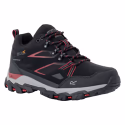 Regatta Womens/Ladies Holcombe III Low Walking Shoes - 8 UK, Black/Beaujolais