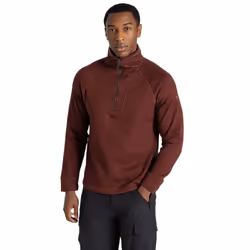 Craghoppers Mens Wole Quarter Zip Fleece Top - S, Axinite Red Marl