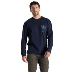 Craghoppers Mens National Trust Limestone Long-Sleeved T-Shirt - S, Blue Navy