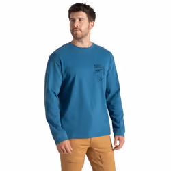 Craghoppers Mens National Trust Limestone Long-Sleeved T-Shirt - S, Brisk Blue