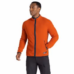 Craghoppers Mens CO2 Renu Technology Fleece Jacket - M, Carnelian/Orange