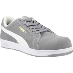 Puma Safety Mens Iconic Suede Low Safety Trainers - 4 UK, Grey