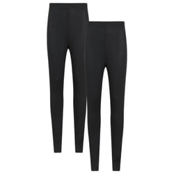 Mountain Warehouse Womens/Ladies Keep The Heat Isotherm Leggings (Pack of 2) - 14 UK, Black