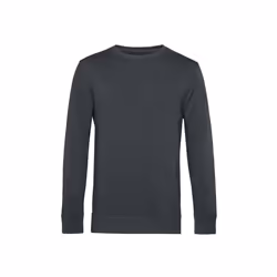 B&C Mens Organic Crew Neck Sweat - L, Asphalt