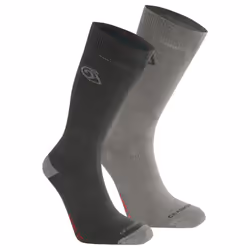 Craghoppers Unisex Adult Insect Repellent Socks (Pack of 2) - 3 UK-5 UK, Black Pepper/Mid Grey