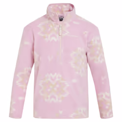 Craghoppers Childrens/Kids Calke Snowflake Half Zip Fleece Top - 3-4 Years, Orchid