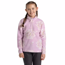 Craghoppers Childrens/Kids Calke Snowflake Half Zip Fleece Top - 11-12 Years, Orchid