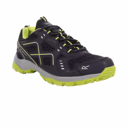 Regatta Mens Vendeavour Waterproof Walking Shoes - 12 UK, Navy/Lime Punch