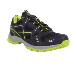 Regatta Mens Vendeavour Waterproof Walking Shoes - 12 UK, Navy/Lime Punch