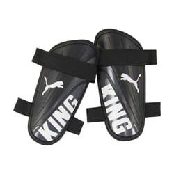Puma King Dual Straps Shin Guards - 5.4cm x 144cm x 72cm, Black/White