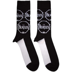 The Beatles Unisex Adult Drum Logo Socks - 7 UK-11 UK, Black