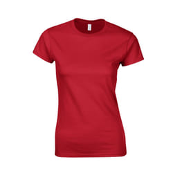 Gildan Womens/Ladies Softstyle Ringspun Cotton T-Shirt - 3XL, Red