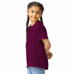 Gildan Childrens/Kids Softstyle Plain T-Shirt - 3-4 Years, Maroon