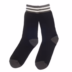 Ribbon Mens Recycled Cotton Work Socks (Pack of 3) - 6 UK-11 UK, Black/Grey