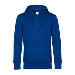 B&C Mens Full Zip Hoodie - XS, Royal Blue