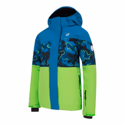 Dare 2B Childrens/Kids Humour III Camo Ski Jacket - 3-4 Years, Kingfisher Blue/Kingfisher Blue