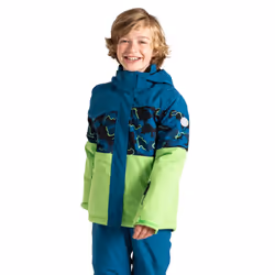 Dare 2B Childrens/Kids Humour III Camo Ski Jacket - 3-4 Years, Kingfisher Blue/Kingfisher Blue