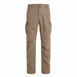Craghoppers Mens NosiLife III Convertible Cargo Trousers - 40R, Pebble