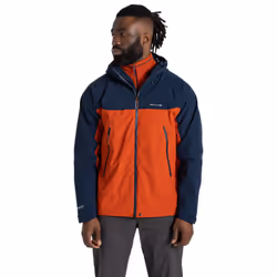 Craghoppers Mens Diggory Stretch Waterproof Jacket - XXL, Blue Navy/Carnelian Orange