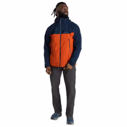 Craghoppers Mens Diggory Stretch Waterproof Jacket - XXL, Blue Navy/Carnelian Orange