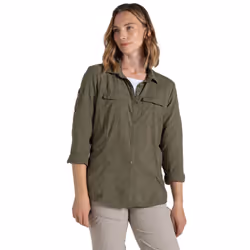 Craghoppers Womens/Ladies Adventure III Nosilife Long-Sleeved Shirt - 10 UK, Wild Olive
