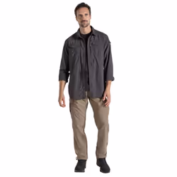 Craghoppers Mens Adventure III Nosilife Long-Sleeved Shirt - M, Black Pepper