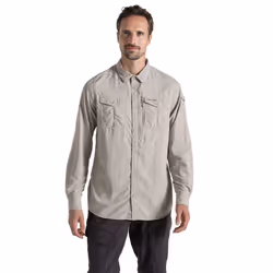 Craghoppers Mens Adventure III Nosilife Long-Sleeved Shirt - S, Parchment