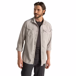 Craghoppers Mens Adventure III Nosilife Long-Sleeved Shirt - S, Parchment