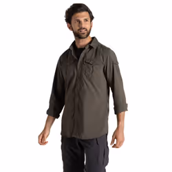 Craghoppers Mens Adventure III Nosilife Long-Sleeved Shirt - L, Woodland Green