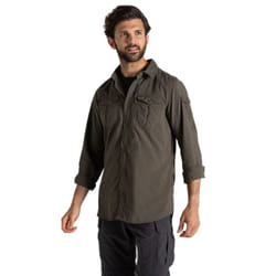 Craghoppers Mens Adventure III Nosilife Long-Sleeved Shirt - M, Woodland Green