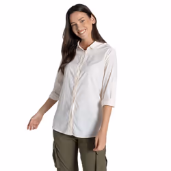 Craghoppers Womens/Ladies Freeda Nosilife Long-Sleeved Shirt - 14 UK, Sea Salt