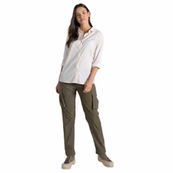 Craghoppers Womens/Ladies Freeda Nosilife Long-Sleeved Shirt - 14 UK, Sea Salt
