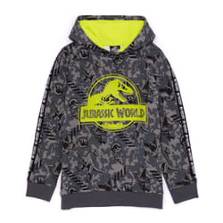 Jurassic World: Camp Cretaceous Childrens/Kids Logo Hoodie - 7-8 Years, Grey