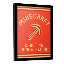 Minecraft Crafting Since Alpha Framed Poster