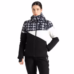 Dare 2B Womens/Ladies Ice III Dogtooth Ski Jacket - 8 UK, Black