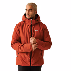 Regatta Mens Frelton Waterproof Insulated Jacket - S, Red Ochre/Black