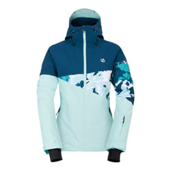 Dare 2B Womens/Ladies Leaf Print Ski Jacket - 14 UK, Moonlight Denim/Water Ballet