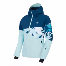 Dare 2B Womens/Ladies Leaf Print Ski Jacket - 14 UK, Moonlight Denim/Water Ballet