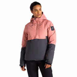 Dare 2B Womens/Ladies Snowburst Overhead Ski Jacket - 8 UK, Dusty Rose/Ebony Grey