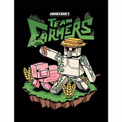 Minecraft Team Farmers Printed Framed Poster