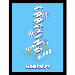 Minecraft Alpha Framed Poster