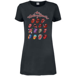Amplified Womens/Ladies Evolution The Rolling Stones T-Shirt Dress - XXL, Charcoal