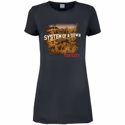 Amplified Womens/Ladies Toxicity Systems Of A Down T-Shirt Dress - M, Charcoal