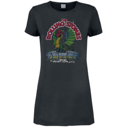 Amplified Womens/Ladies 1972 The Rolling Stones T-Shirt Dress - XXL, Charcoal