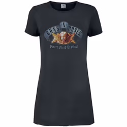 Amplified Womens/Ladies Sweet Child O' Mine Guns N Roses T-Shirt Dress - M, Charcoal