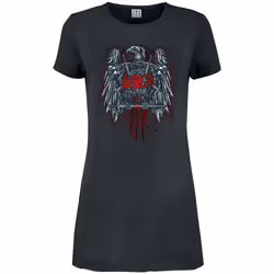 Amplified Womens/Ladies Ammunition Eagle Slayer T-Shirt Dress - M, Charcoal