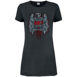Amplified Womens/Ladies Ammunition Eagle Slayer T-Shirt Dress - XL, Charcoal