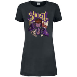 Amplified Womens/Ladies Alter Egos Ghost T-Shirt Dress - M, Charcoal